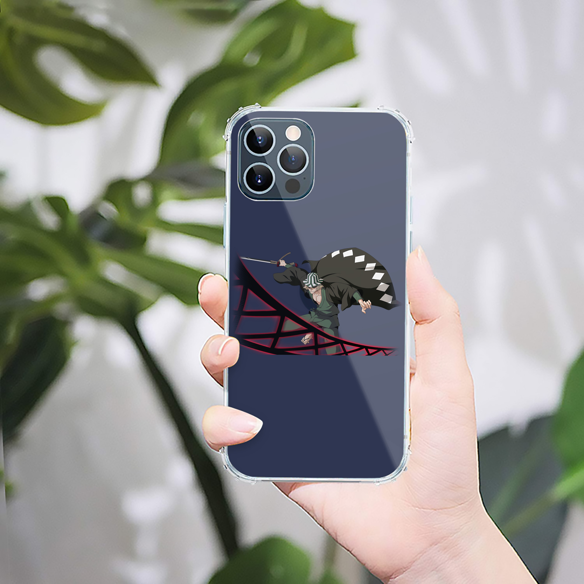 （画像用） "ブリーチ 浦原 喜助（うらはら きすけ） BLEACH Urahara Kisuke " 【iPhone 12シリーズ対応】透明スマホケース（クリアソフトケース）